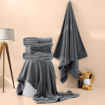 ⁦مناشف الكورال فيليس - لون رمادي⁩ - الصورة ⁦2⁩