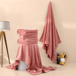 ⁦مناشف الكورال فيليس - لون مشمشي⁩ - الصورة ⁦2⁩